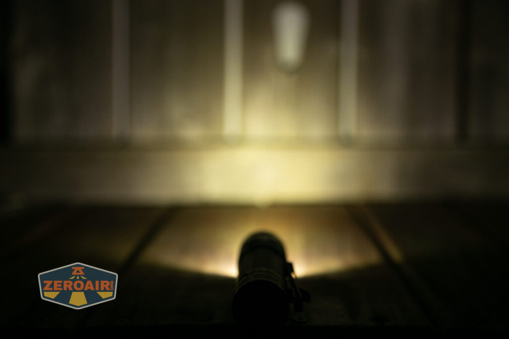 Thrunite T2 rechargeable flashlight emitter on