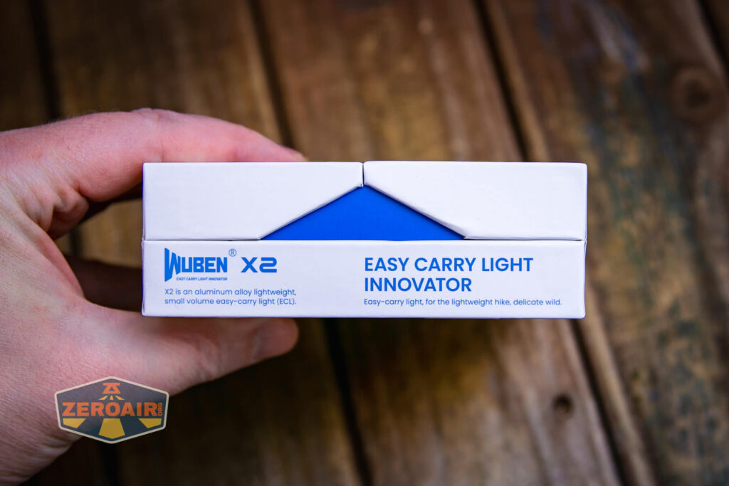 Wuben X-2 Owl Titanium flashlight package