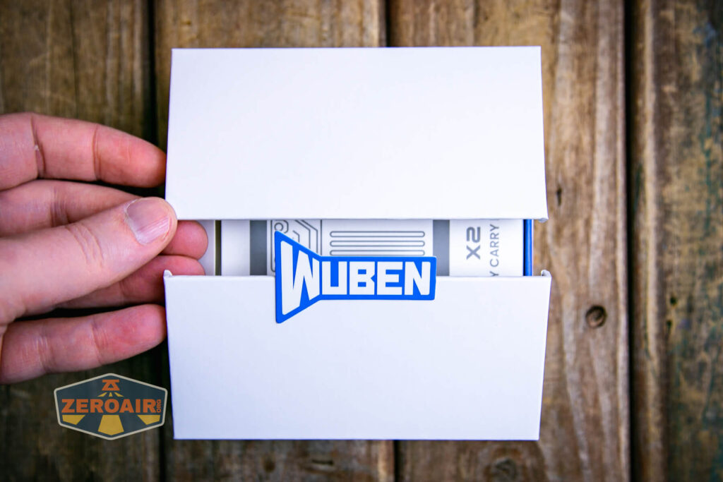 Wuben X-2 Owl Titanium flashlight neat package opening