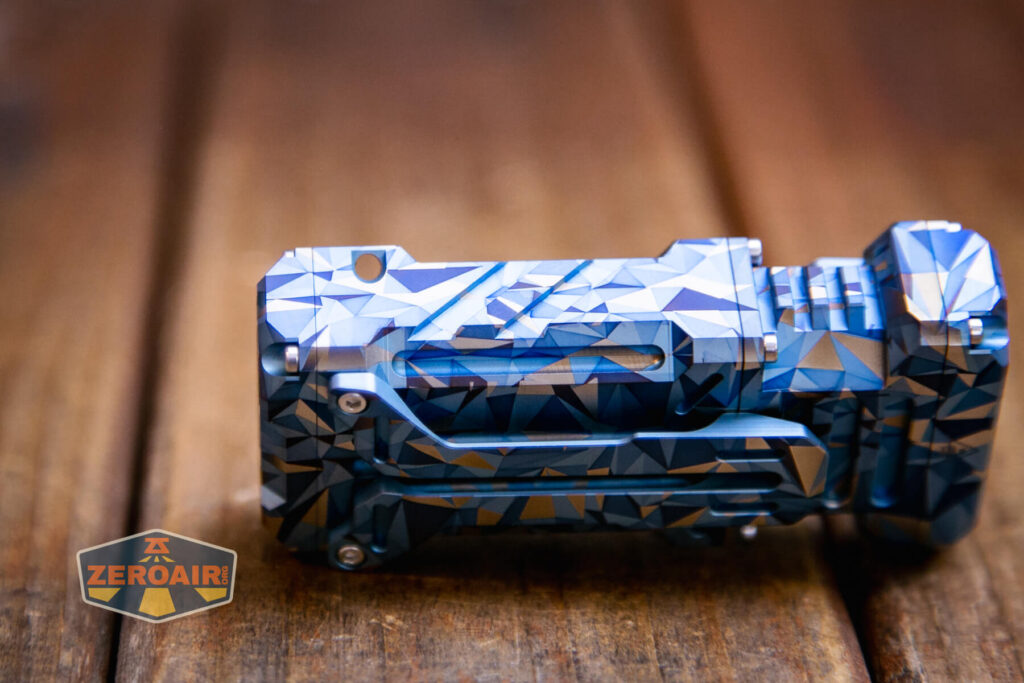 Wuben X-2 Owl Titanium flashlight lanyard hole