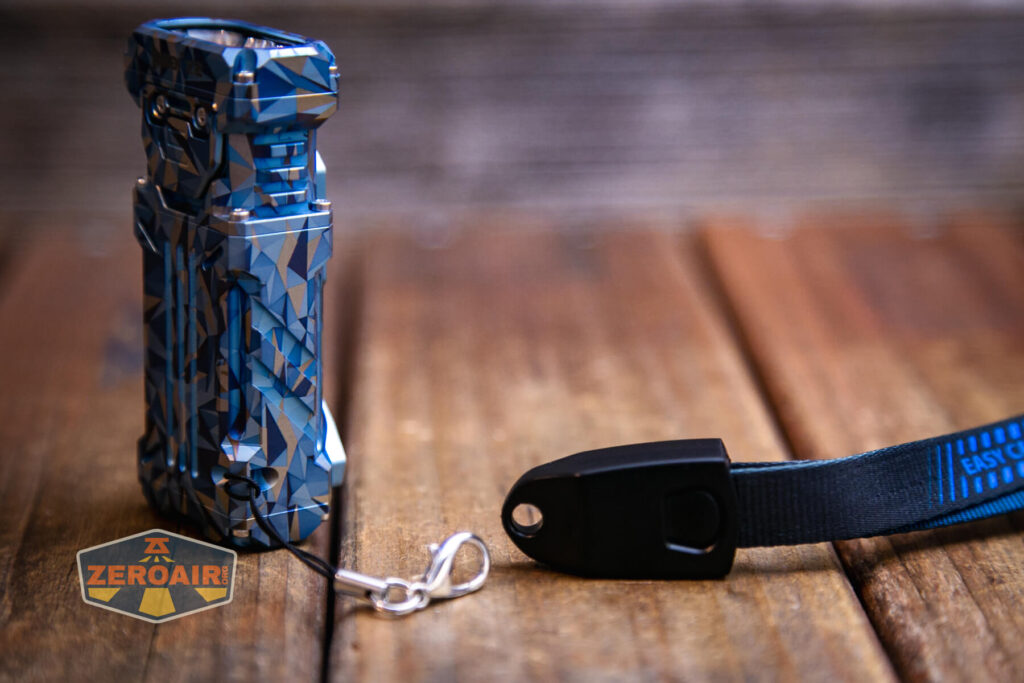 Wuben X-2 Owl Titanium flashlight lanyard quick attach