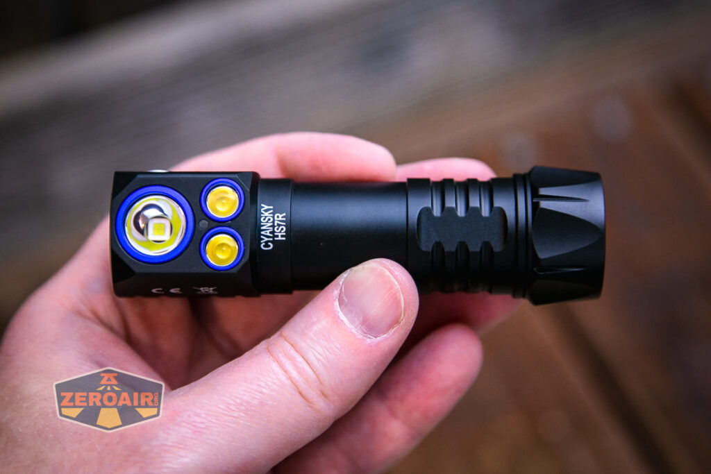 Cyansky HS7R multifunctional headlamp in hand