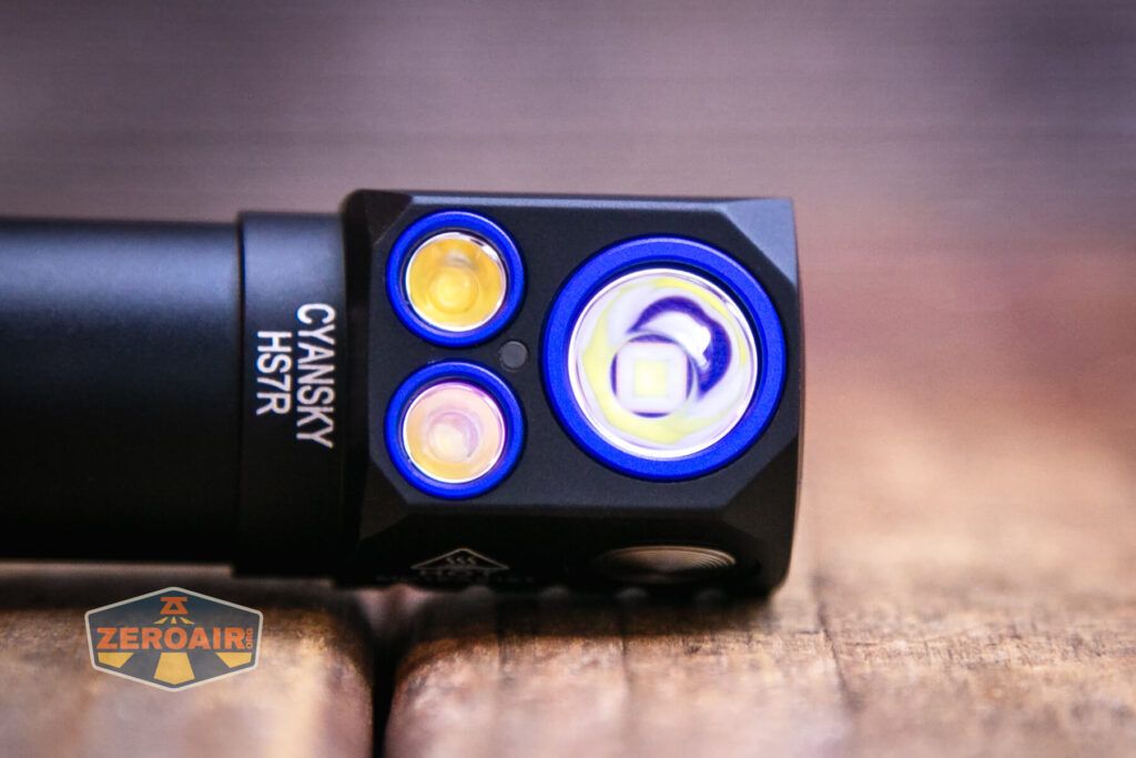 Cyansky HS7R multifunctional headlamp emitter array