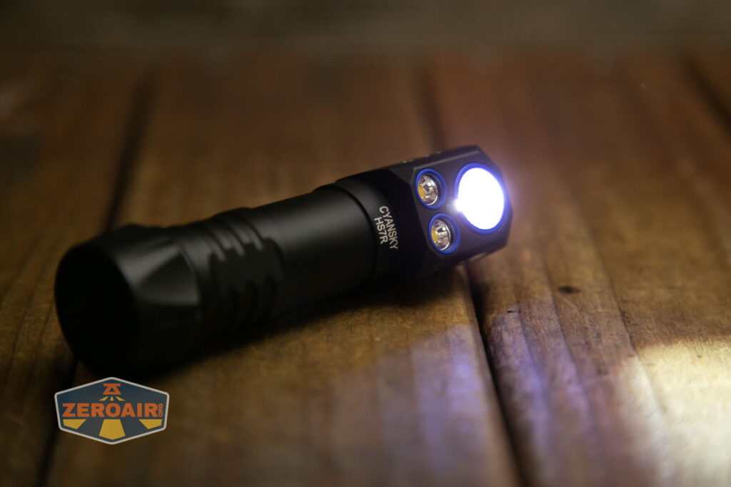 Cyansky HS7R multifunctional headlamp spot emitter on