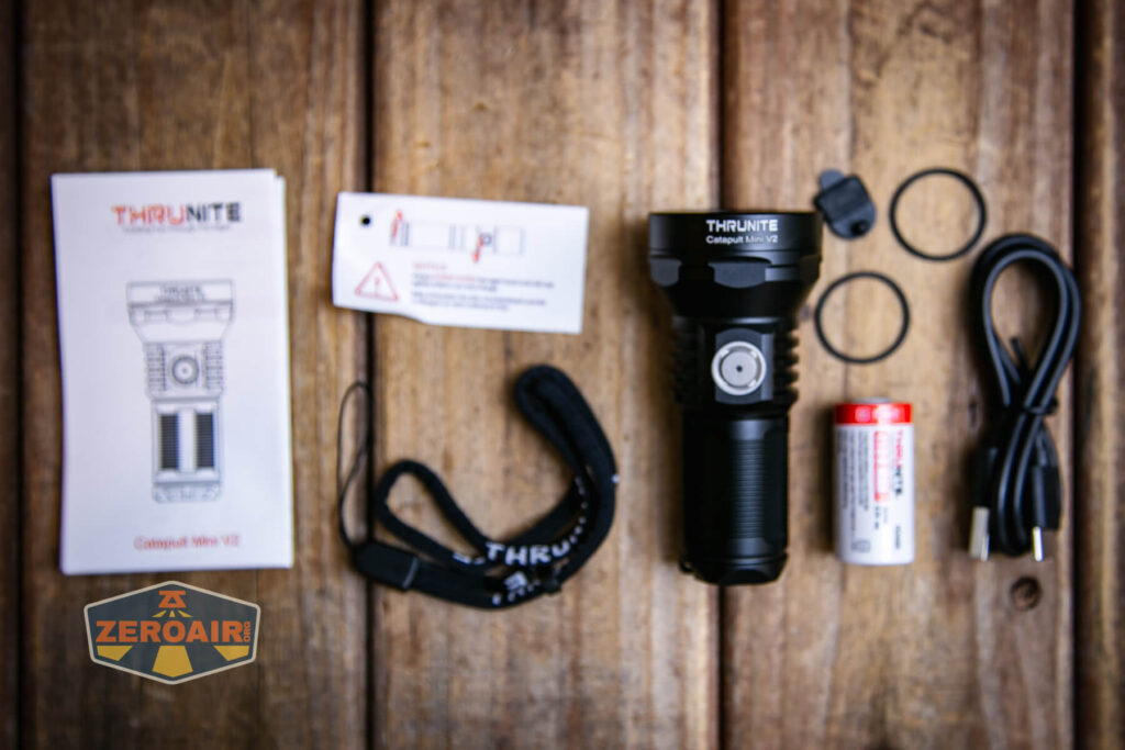 Thrunite Catapult Mini V2 flashlight what's included