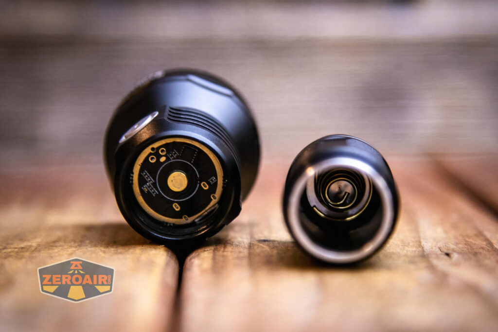 Thrunite Catapult Mini V2 flashlight negative spring inside cell tube