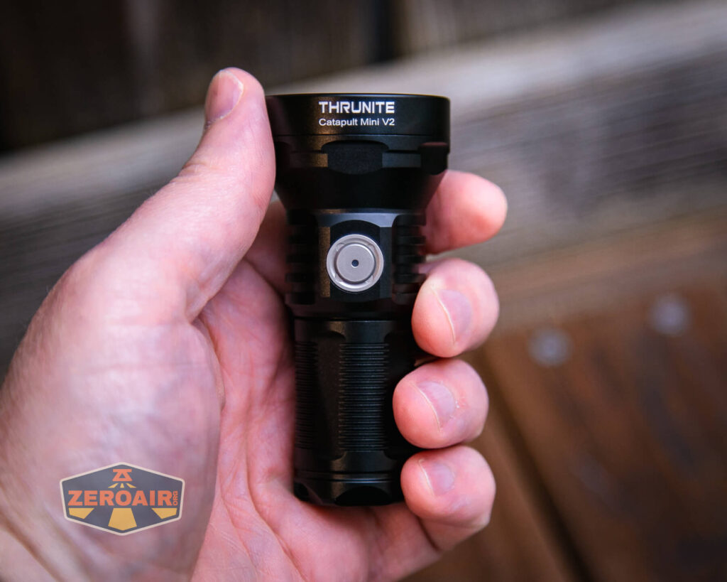Thrunite Catapult Mini V2 flashlight in hand