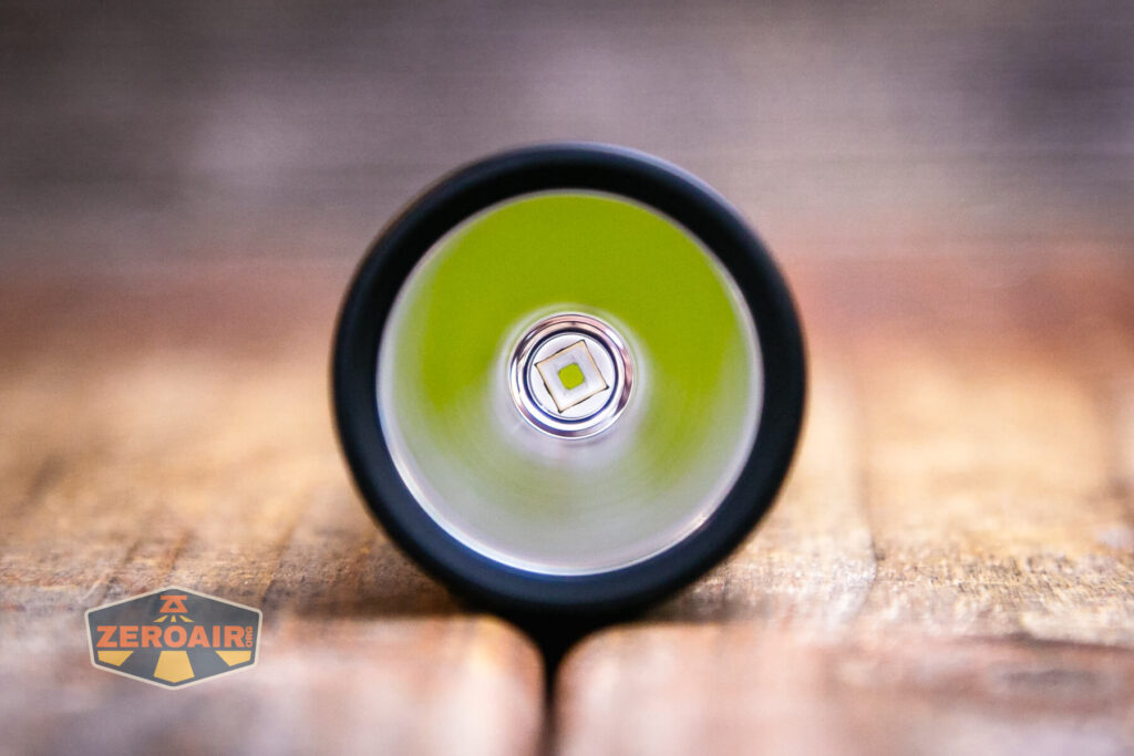 Thrunite Catapult Mini V2 flashlight emitter detail