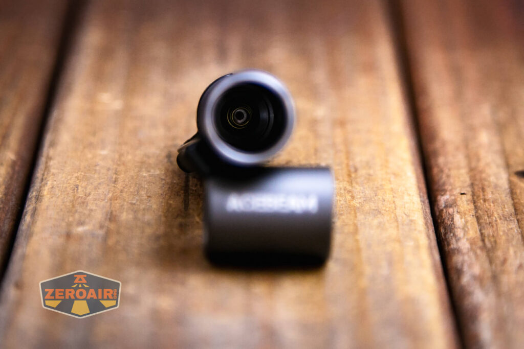 Acebeam Pokelit AA Gray flashlight showing positive spring