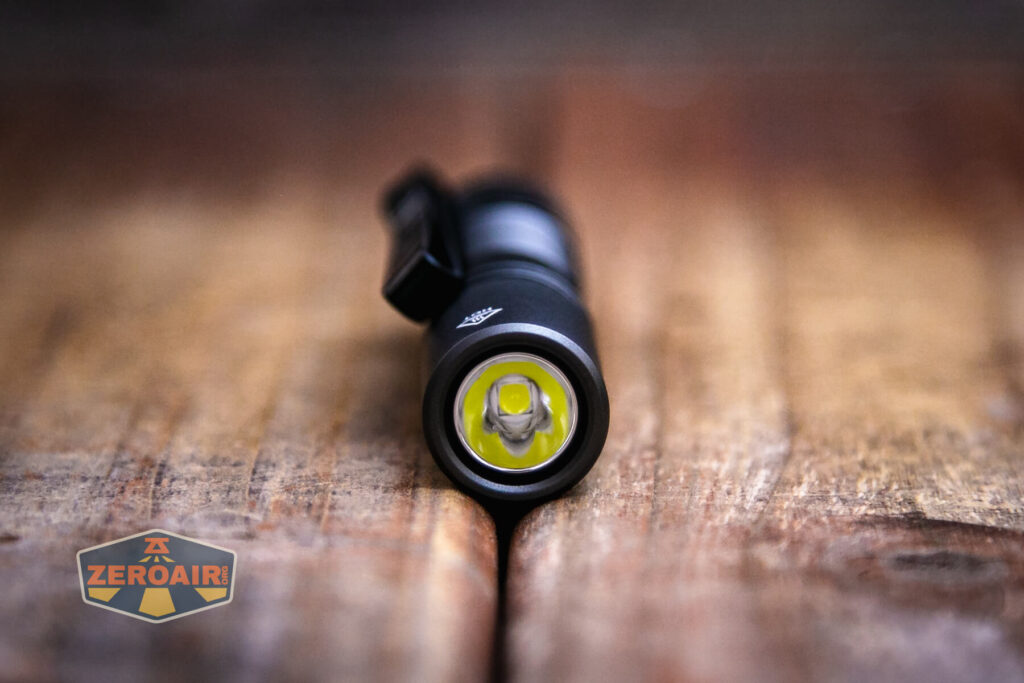Acebeam Pokelit AA Gray flashlight emitter detail