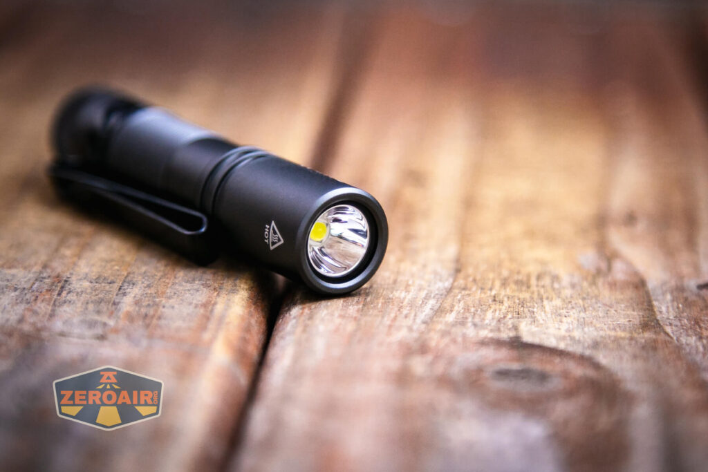 Acebeam Pokelit AA Gray flashlight reflector detail