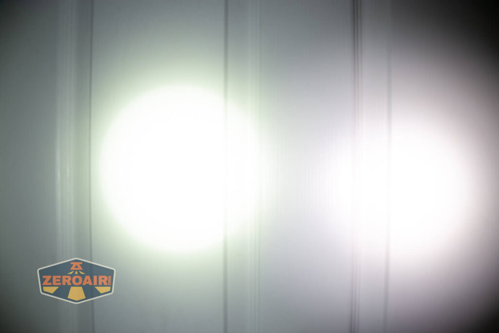 beamshots on compared to nichia 219b