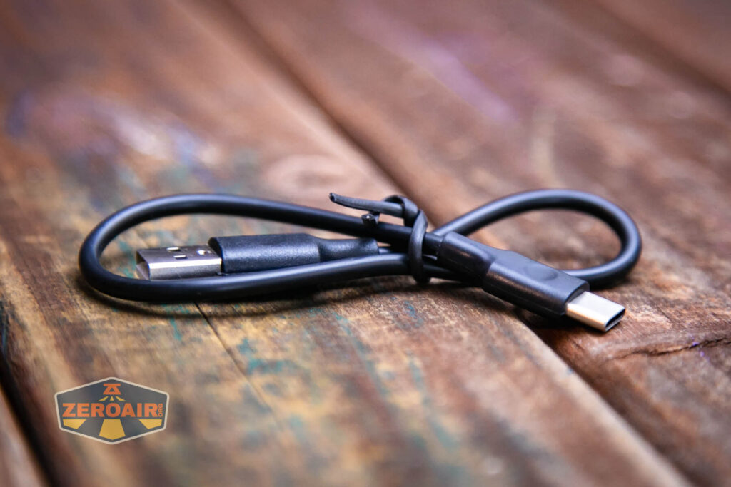 JETBeam BC20 TAC tactical flashlight charging cable