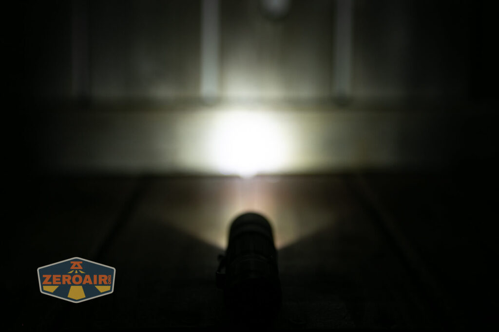 JETBeam BC20 TAC tactical flashlight emitter on