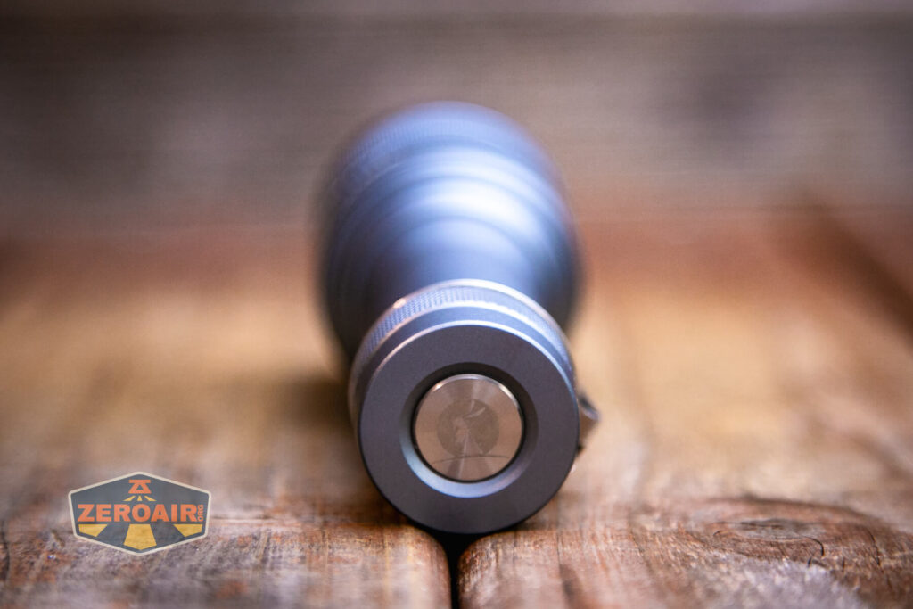 Lumintop FW21 X9LS flashlight tail e-switch