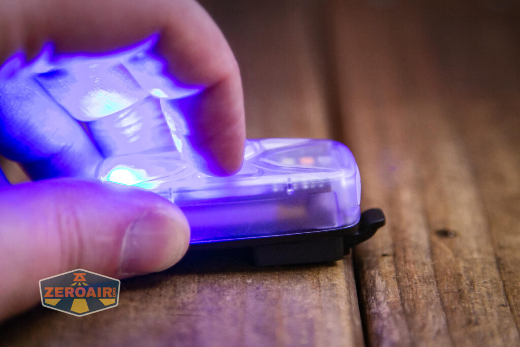 Nextorch UT41 signal flashlight blue on