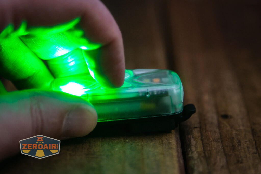 Nextorch UT41 signal flashlight green on