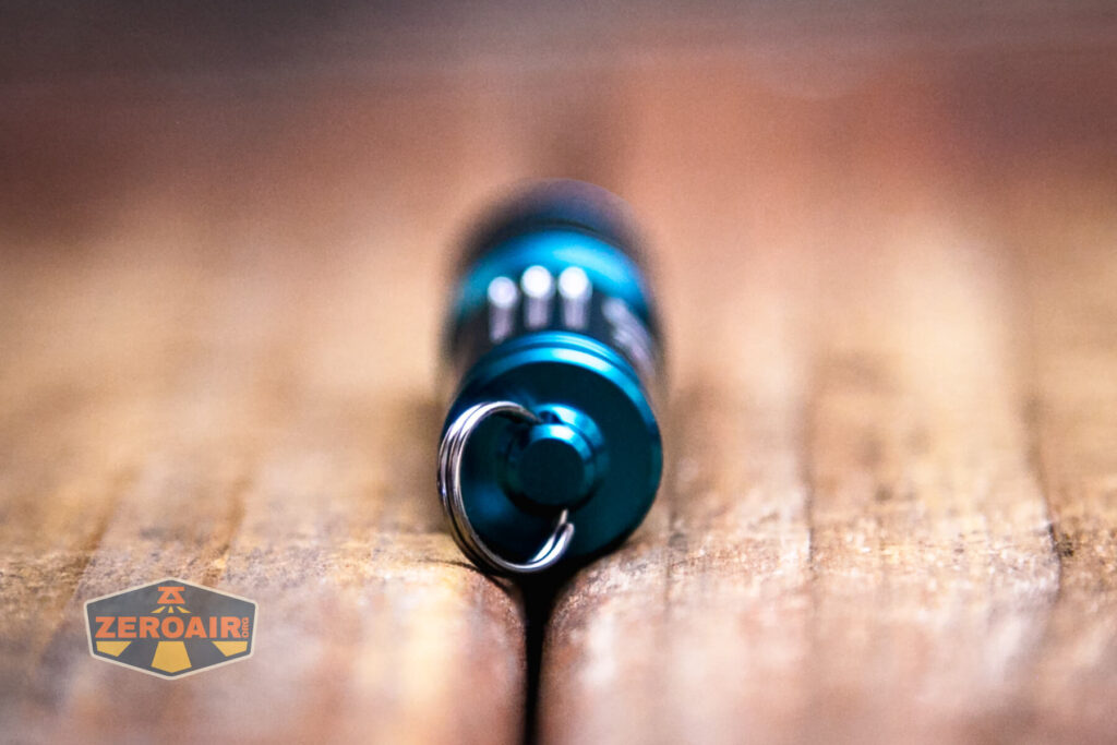 Olight i3E EOS AAA flashlight tailcap loop and split ring