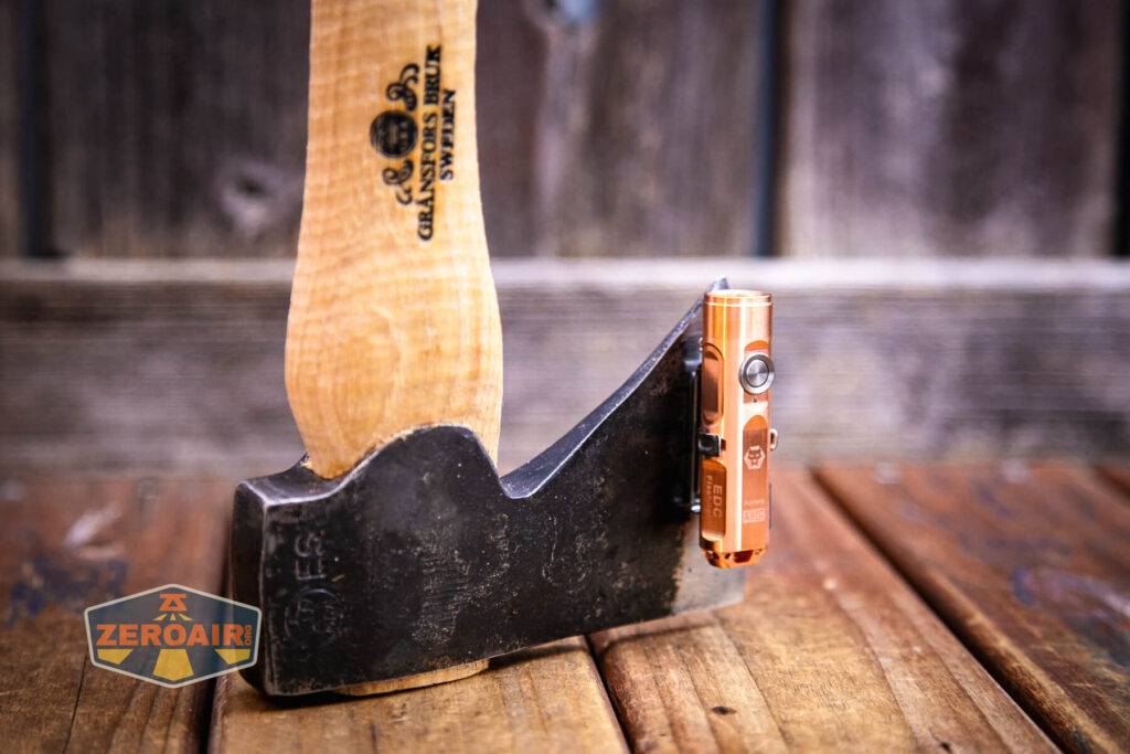 RovyVon Aurora A9 Pro Copper flashlight pocket clip magnet