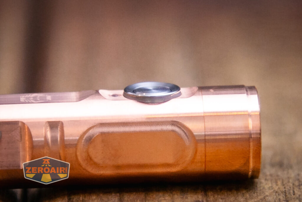 RovyVon Aurora A9 Pro Copper flashlight e-switch profile