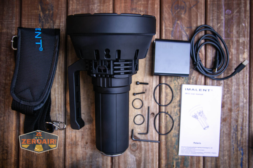 Imalent SR32 flashlight what's included