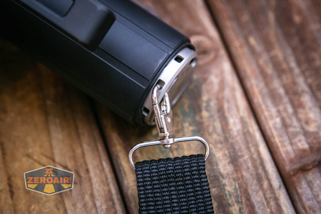 Imalent SR32 flashlight shoulder strap rear attachment