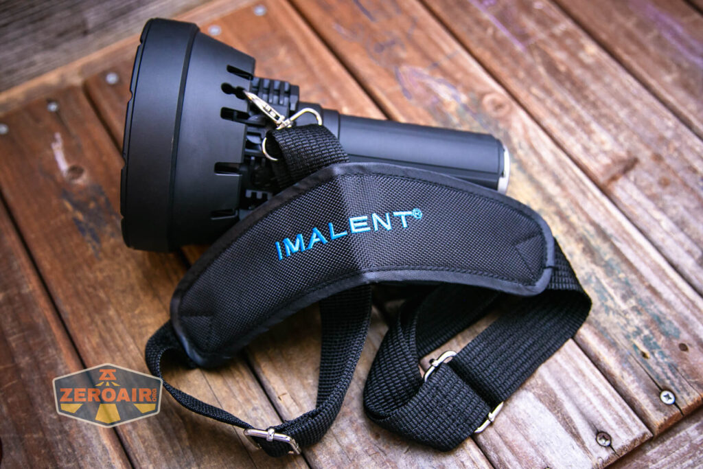 Imalent SR32 flashlight shoulder strap attachmed