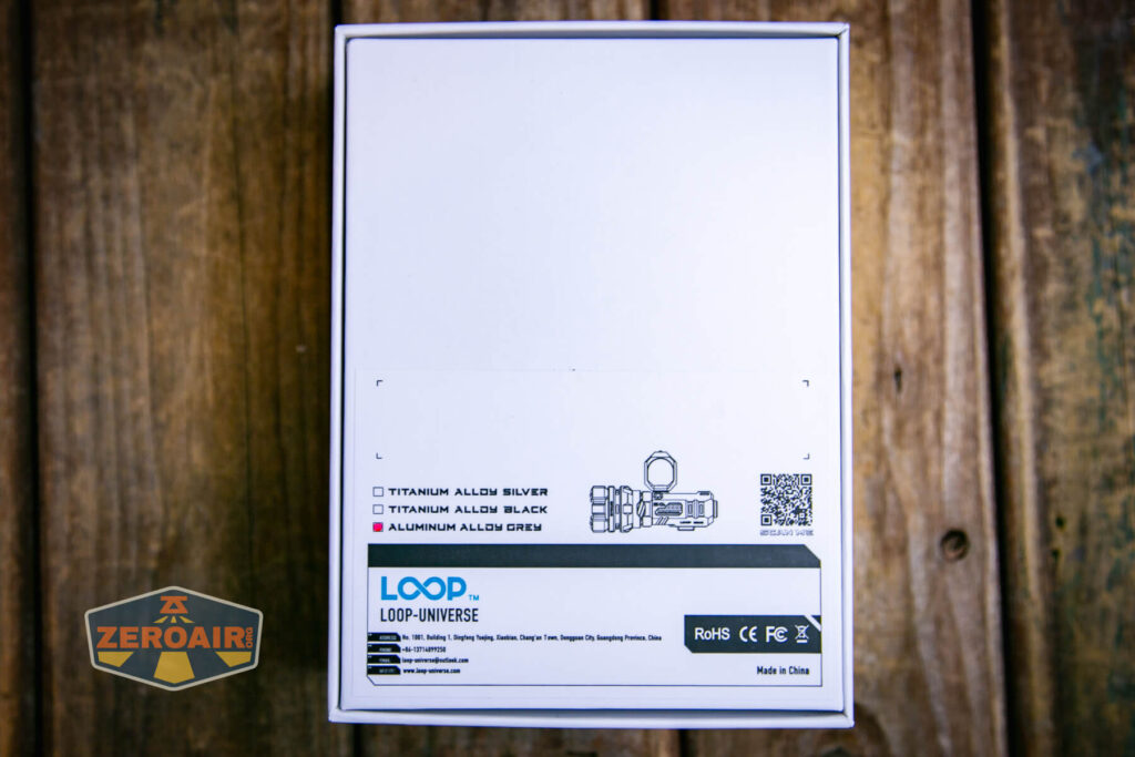 Loop SK-01s LED flashlight box