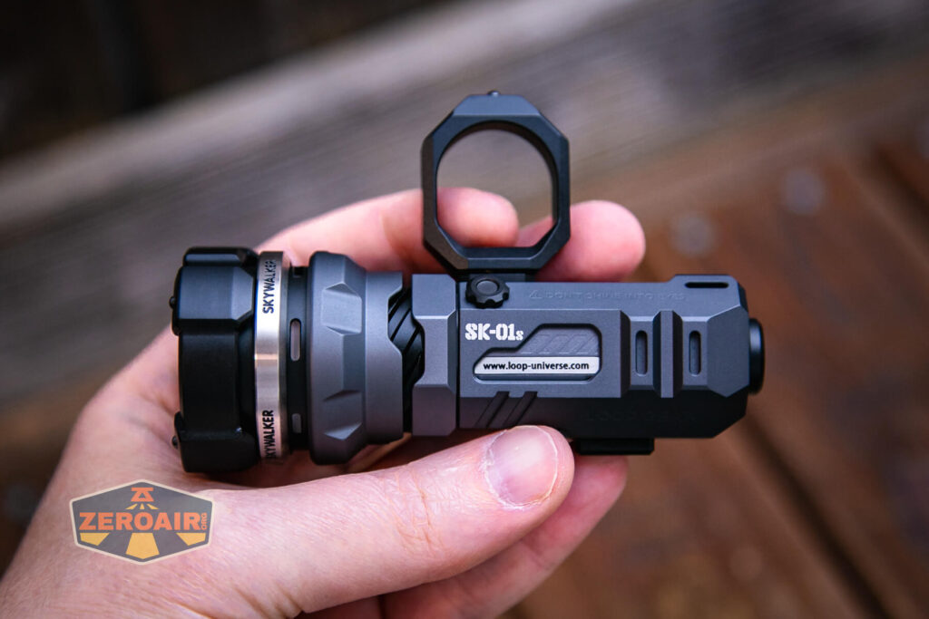 Loop SK-01s LED flashlight in hand