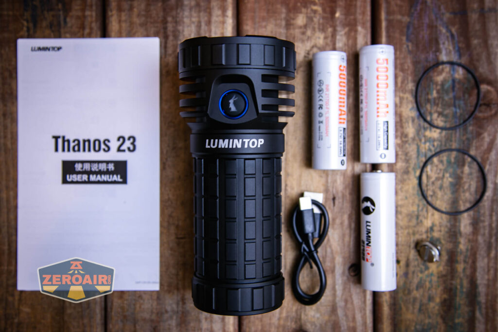 Lumintop Thanos 23 flashlight what's included