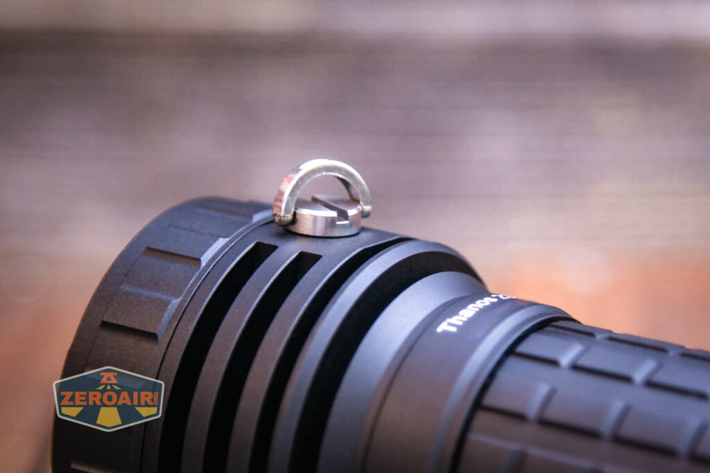 Lumintop Thanos 23 flashlight screw in lanyard holder