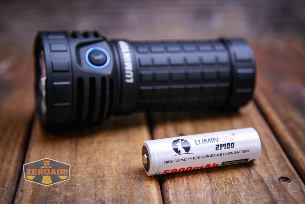 Lumintop Thanos 23 flashlight with included 21700 cell