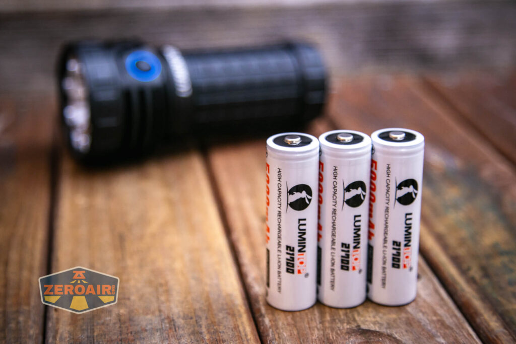 Lumintop Thanos 23 flashlight with included 21700 cells