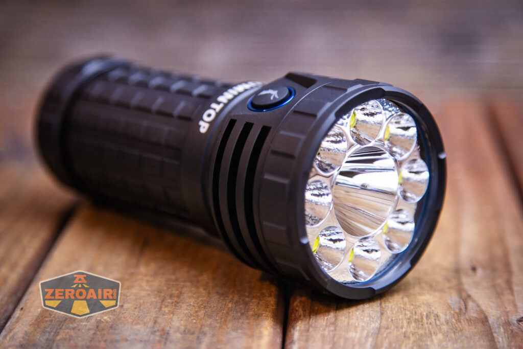 Lumintop Thanos 23 flashlight reflector detail