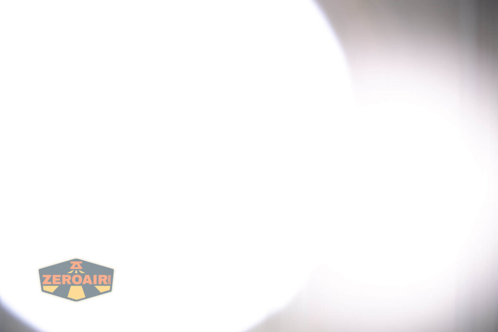 beamshots on door compared to nichia 219b