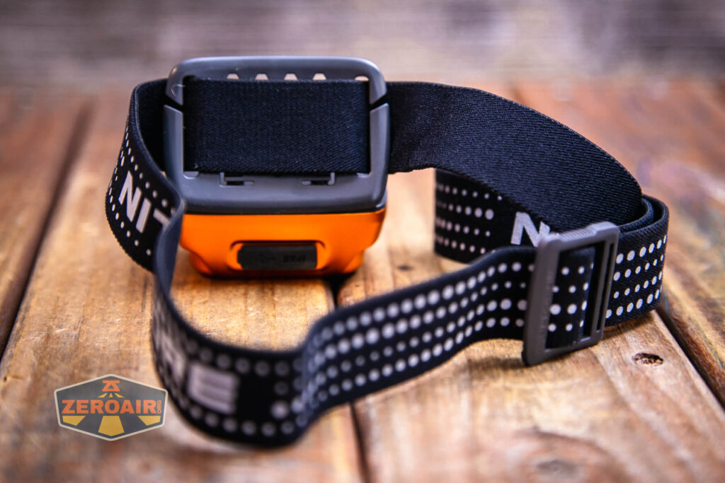 Nitecore NU31 headlamp inside of headband
