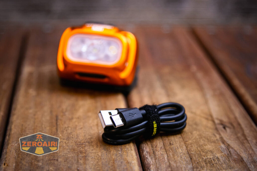 Nitecore NU31 headlamp charging cable