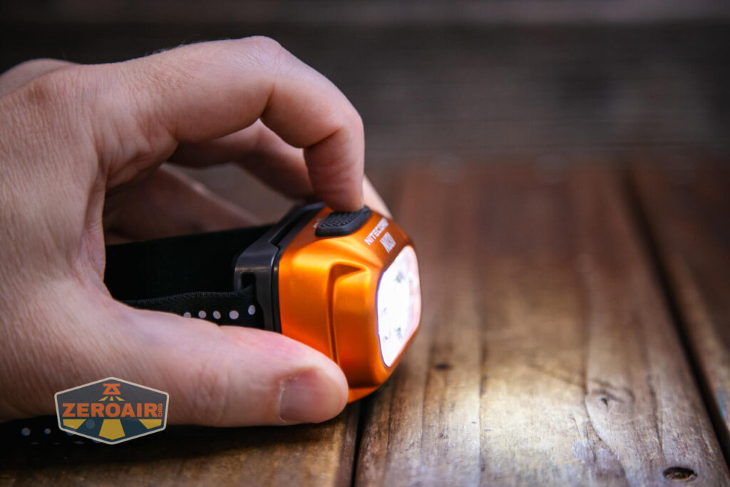 Nitecore NU31 headlamp dual e-switches actuation