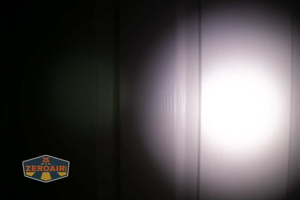 beamshots on door compared to nichia 219b