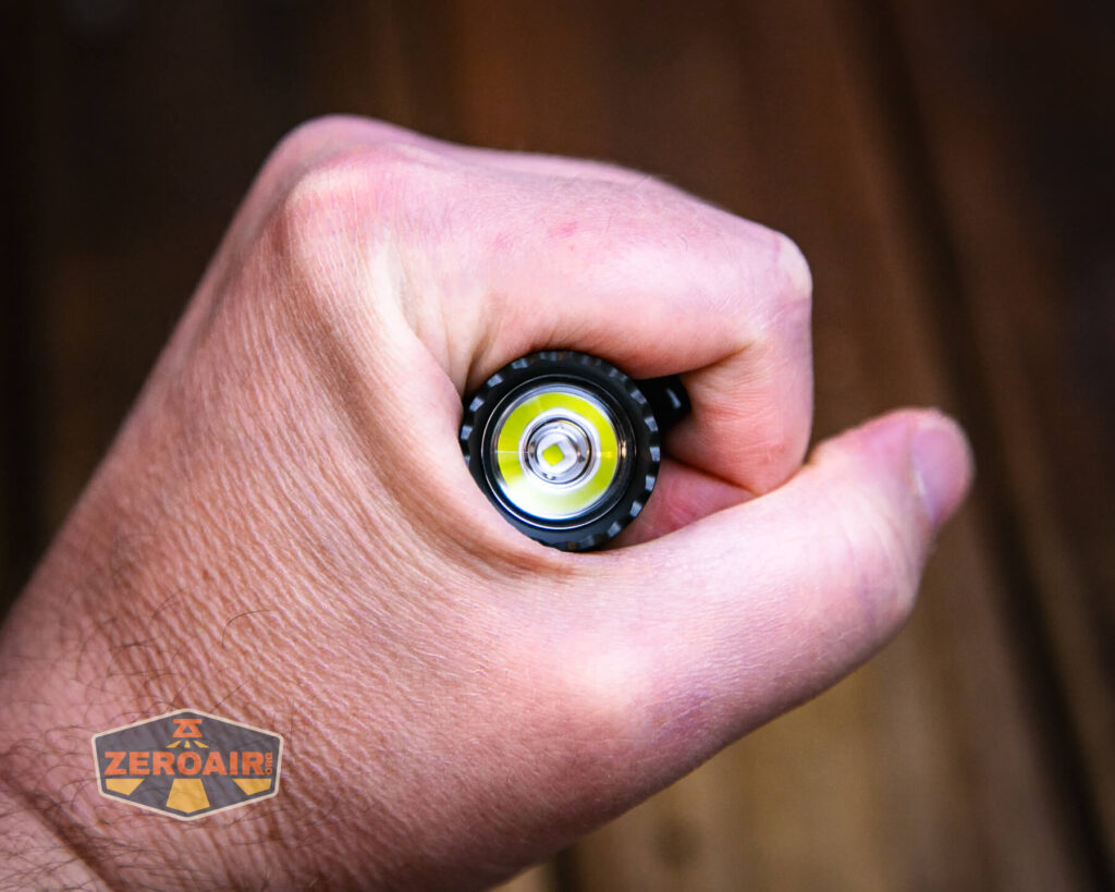 Olight Warrior Mini 3 flashlight in hand