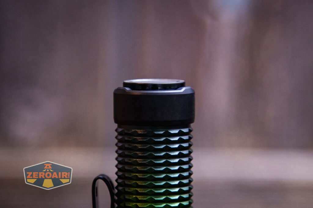 Olight Warrior Mini 3 flashlight tail switch profile