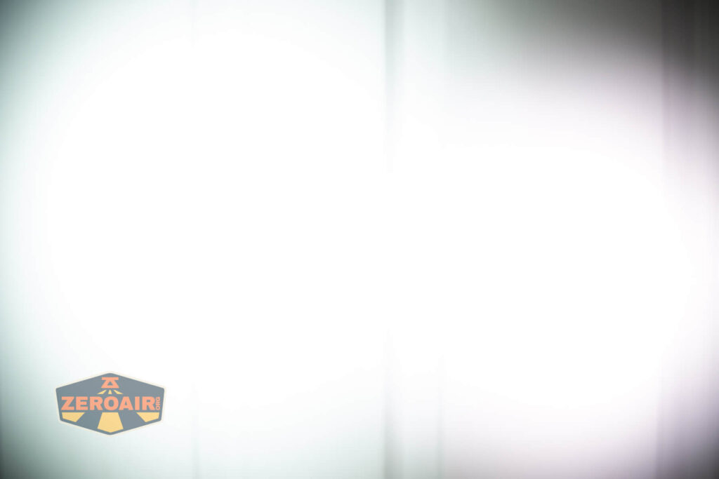 beamshots on door compared to nichia 219b