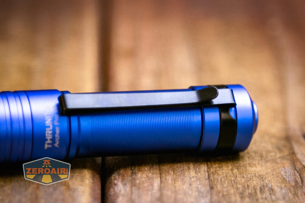 Thrunite Archer Pro V2 blue flashlight pocket clip