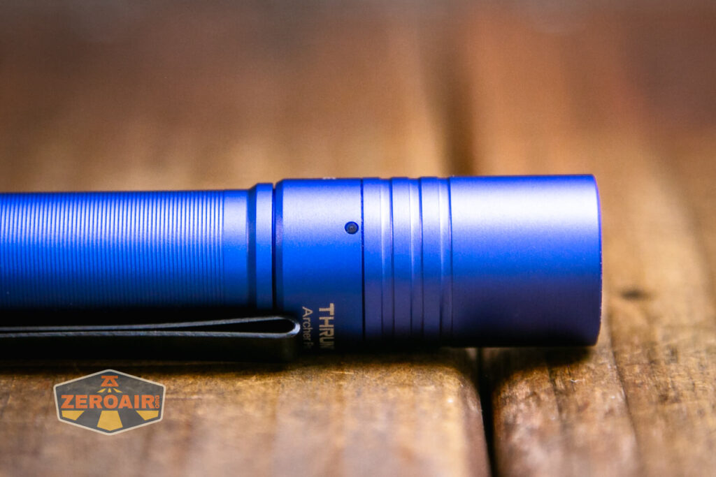 Thrunite Archer Pro V2 blue flashlight charge indicator