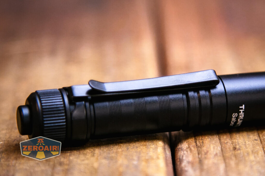 Thrunite Saber EDC pocket flashlight pocket clip