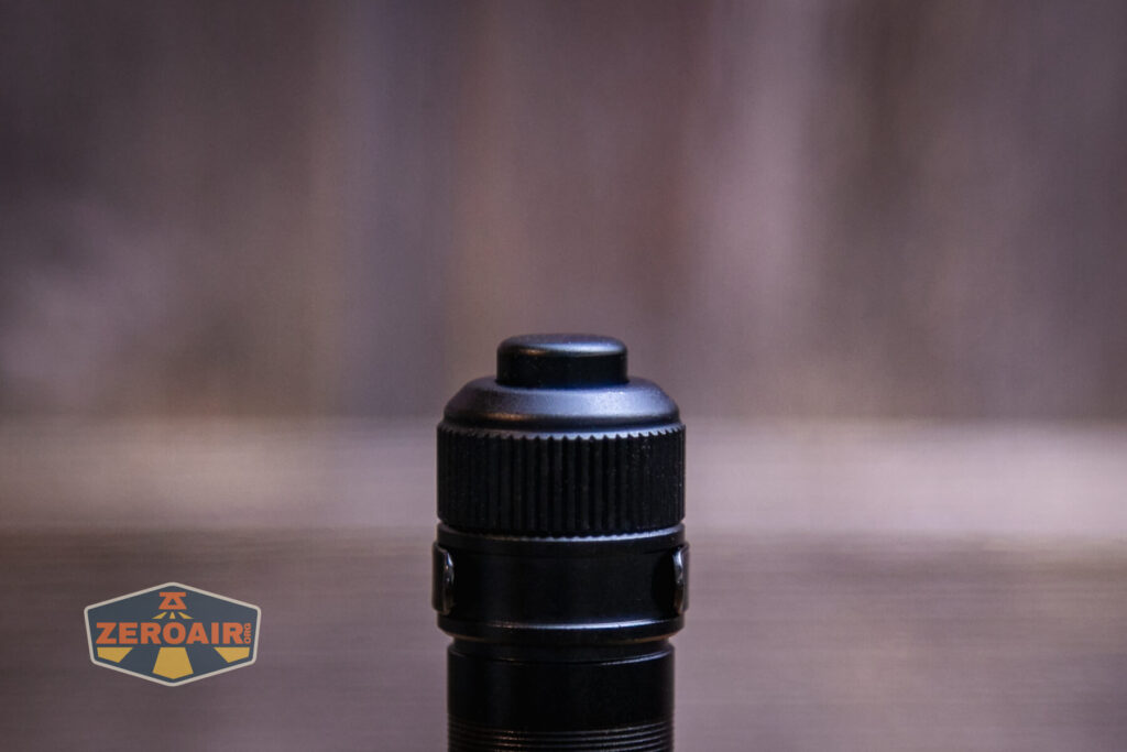 Thrunite Saber EDC pocket flashlight tail switch profile