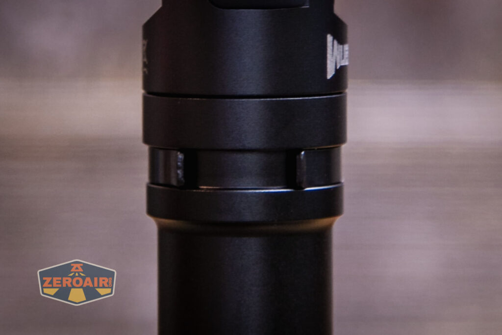 Wuben L1 dual beam flashlight pocket clip hug