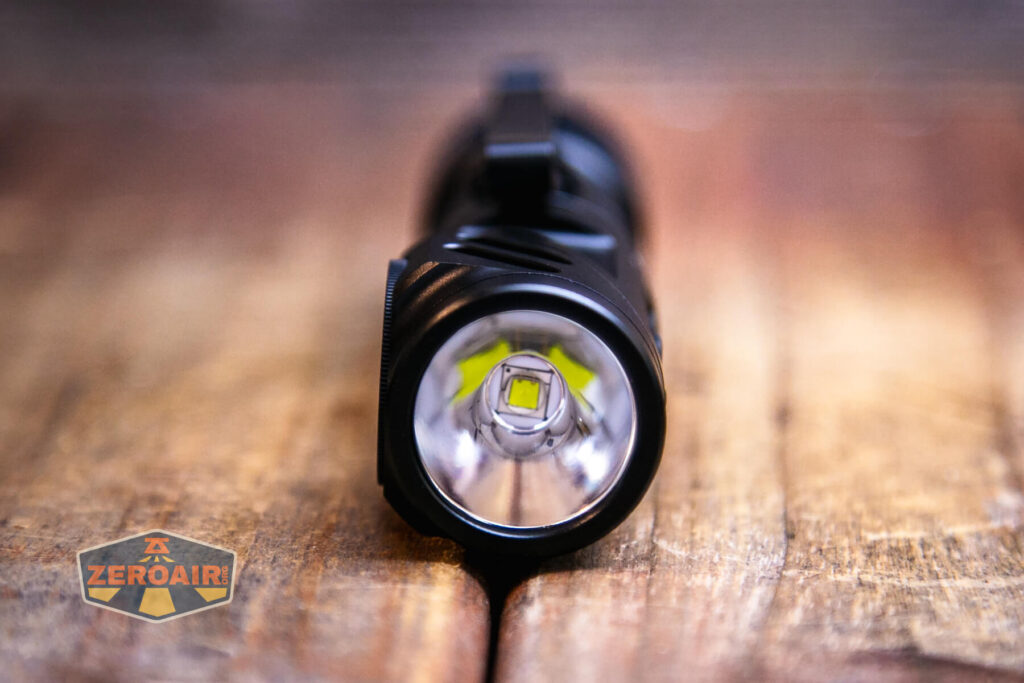 Wuben L1 dual beam flashlight spot emitter with reflector