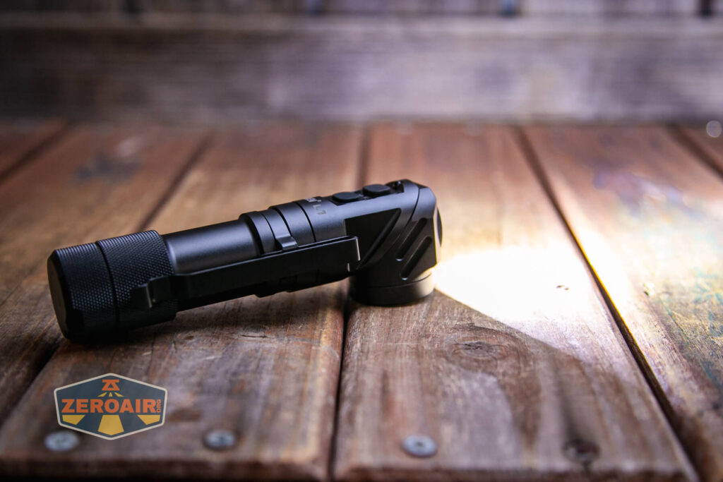 Wuben L1 dual beam flashlight right angle flood