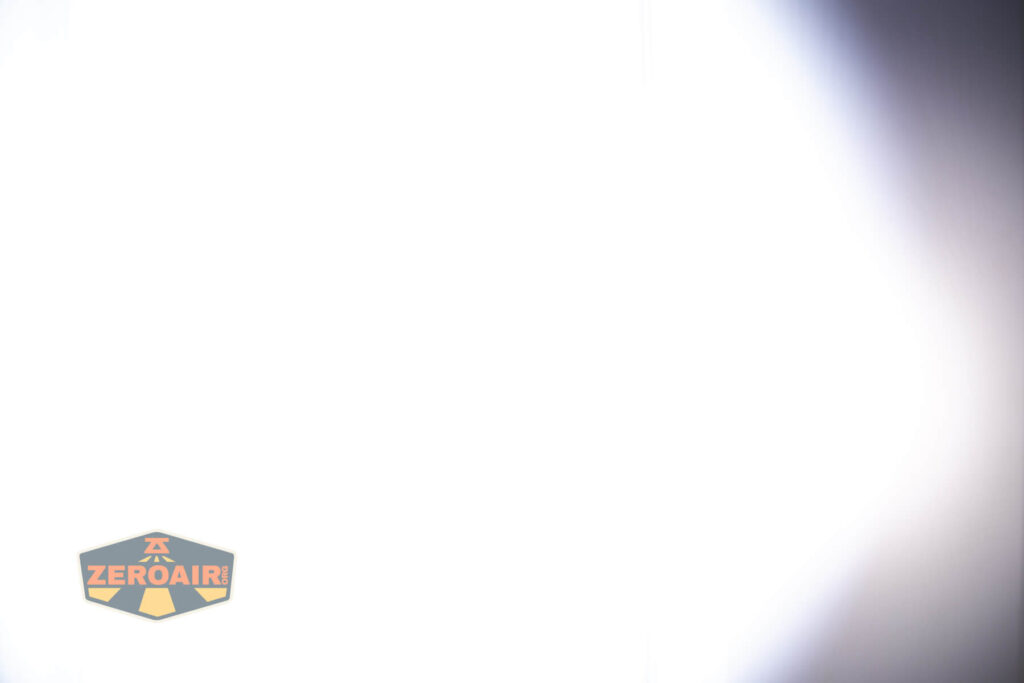 beamshots on door compared to nichia 219b